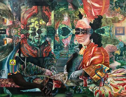 The Agreement in Veridian, MULTIVERSE - a Paint Artowrk by Nina Schumaratz